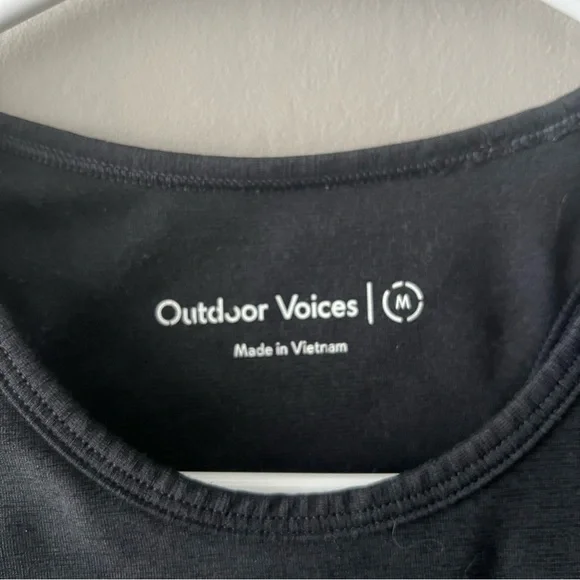 Outdoor Voices Black Athena Crop Top Size Medium - Picture 3 of 5